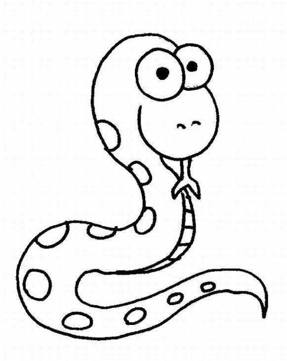 581x731 Snake Drawing For Kids - Snake Drawing For Kid