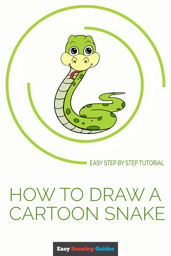 600x900 How To Draw A Cartoon Snake Easy Step - Snake Drawing Pictures