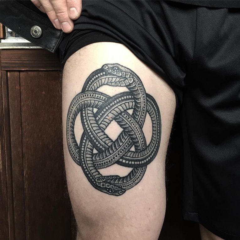 765x765 mythical ouroboros tattoo ideas what goes around comes around - Snake Eating Itself Drawing