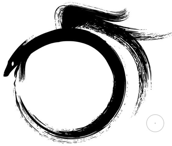 564x480 the serpent biting its own tail as a symbol of the universe - Snake Eating Itself Drawing