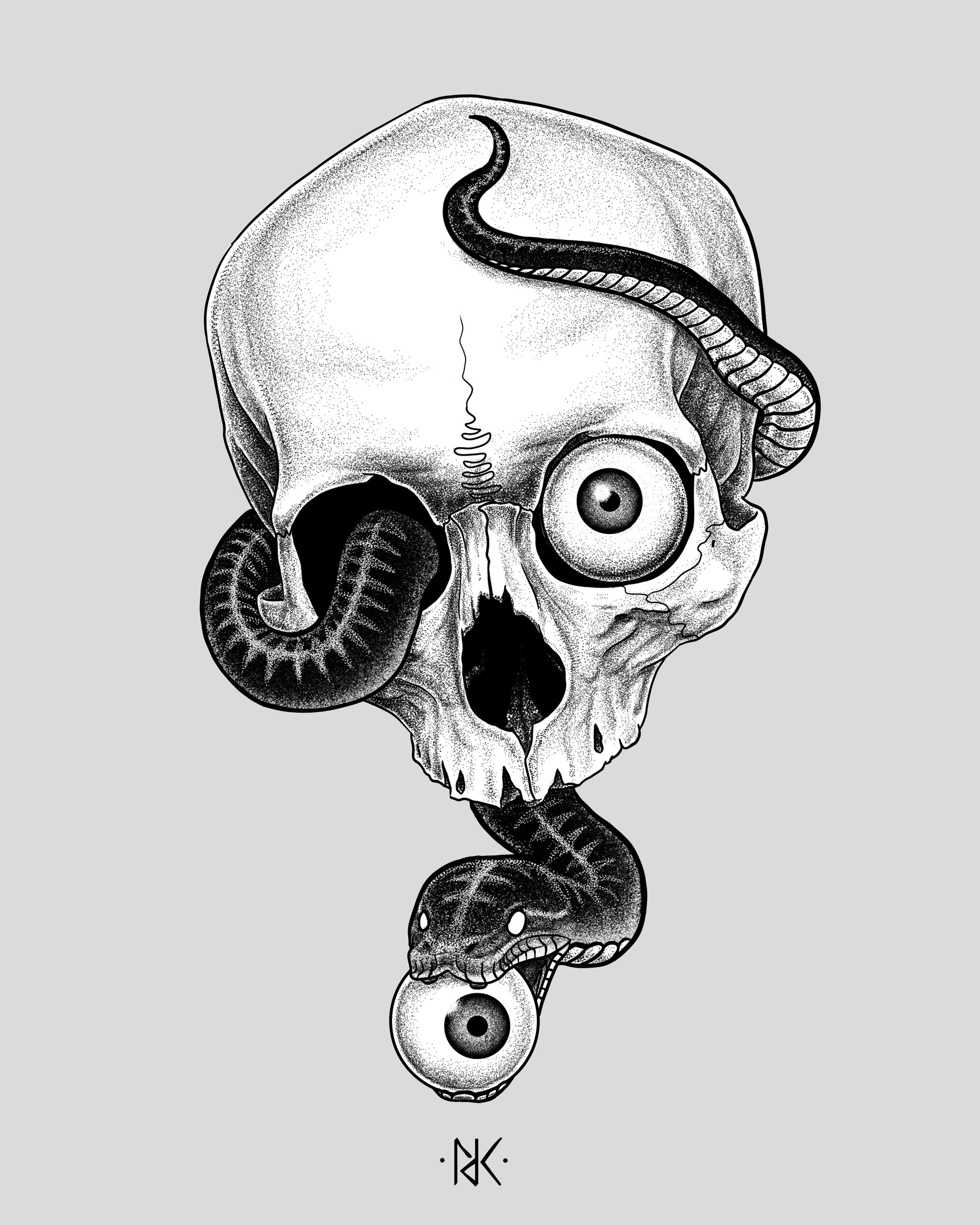 1920x2399 Nona Daria Karnowska - Snake Eye Drawing