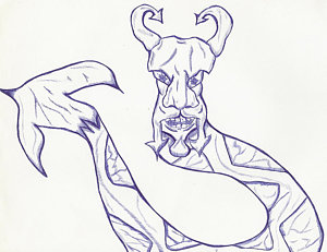 300x231 Snake Eyes Drawings - Snake Eye Drawing