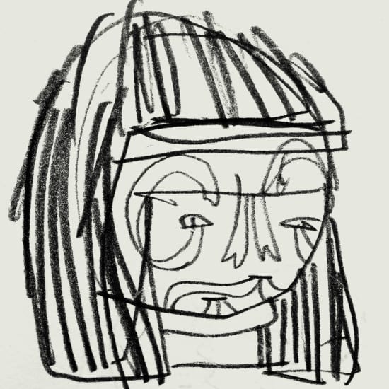 550x550 Snake Face Tattoo Warrior Kid Acne - Snake Face Drawing