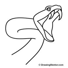 236x236 step how to draw a snake head, draw snake heads drawing - Snake Face Drawing