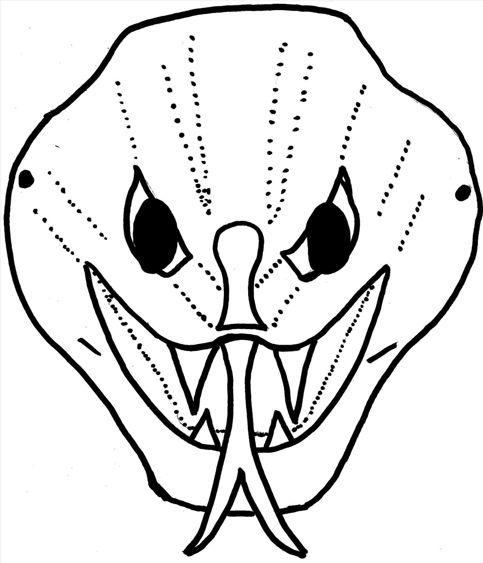 1899x2210 Clipart Snake Face - Snake Face Drawing
