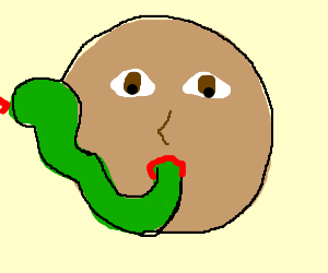 300x250 Snake Coming Out Of A Guy's Mouth Drawing - Snake Mouth Drawing