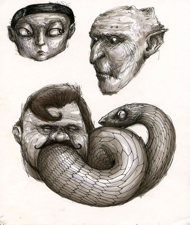 755x895 The Snake In Mouth Comes From A Nightmare I Had As A Kid - Snake Mouth Drawing