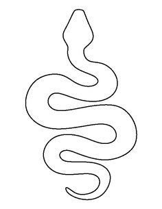 236x305 Dot Painting Art Template, Snake - Snake Outline Drawing