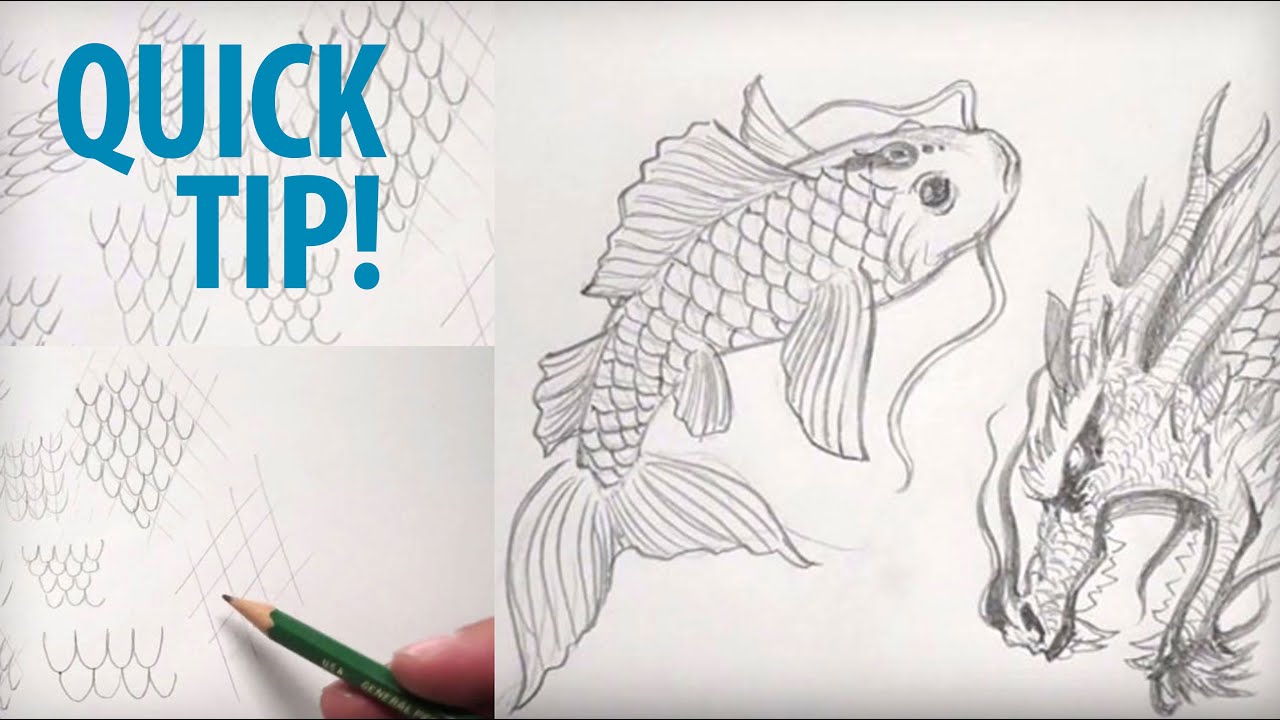 1280x720 How To Draw Scales Freehand And With Guides - Snake Scales Drawing