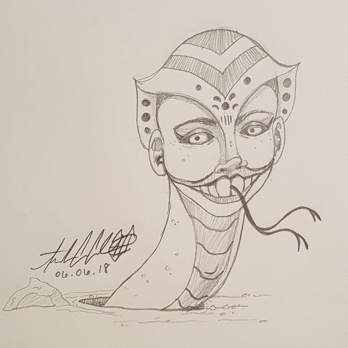 1200x1200 Crucabstractor On Twitter Daily Doodle - Snake Scales Drawing