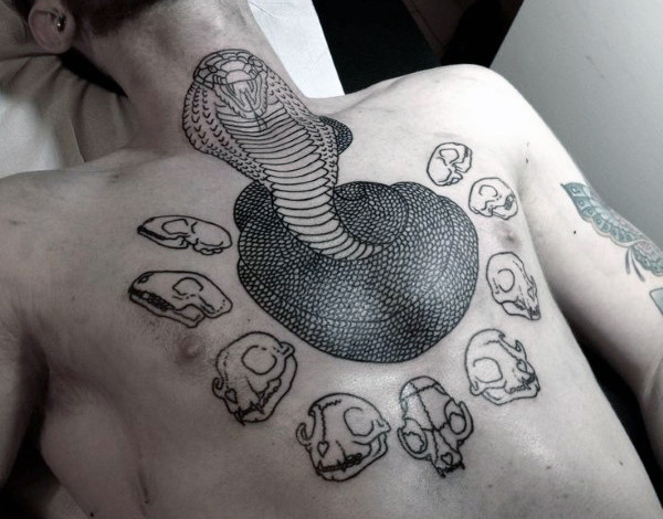 600x470 Snake Tattoos For Men - Snake Tattoo Drawing