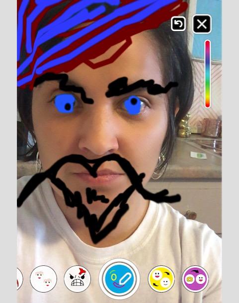481x610 how to use snapchat bitmoji, draw facepaint or change your voice - Snapchat Filter Drawings