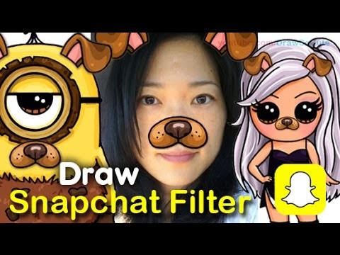 480x360 Face Reveal!! How To Draw Snapchat Dog Filter + Snapchat Draw So - Snapchat Filters Drawings