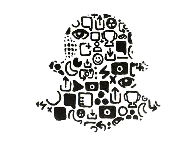 800x600 Iconoflage Snapchat Logo - Snapchat Logo Drawing