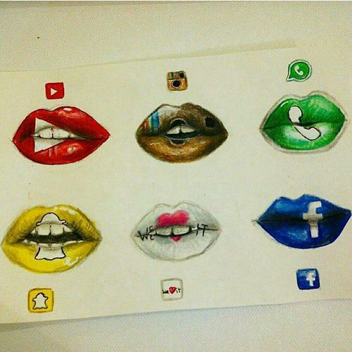 500x500 Youtube,insta En Social Media Seo Art, Social Media Art - Snapchat Logo Drawing