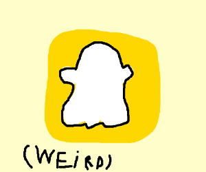 300x250 Weird Snapchat Logo Drawing - Snapchat Logo Drawing