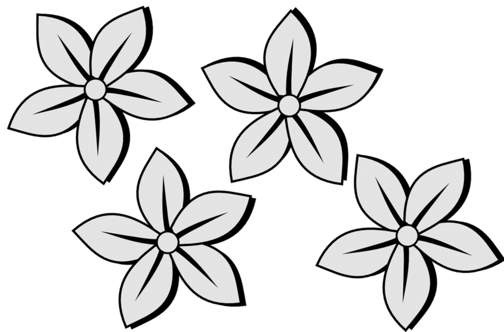 990x652 snapdragon flower clip art black and white download - Snapdragon Flower Drawing