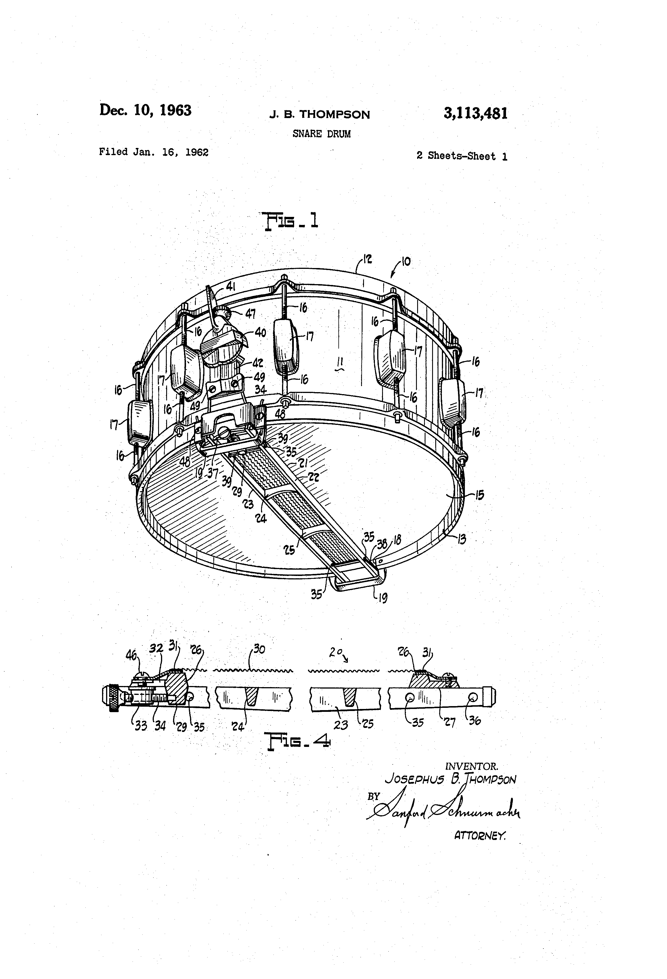 2320x3408 Patent - Snare Drum Drawing