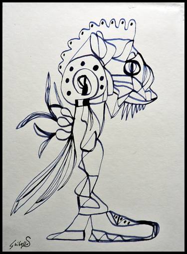 375x510 cat with sneaker drawing - Sneaker Drawing