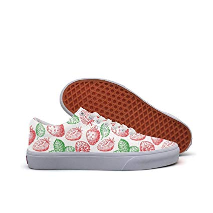 425x425 strawberry plants fruit drawing white low top canvas - Sneaker Drawing