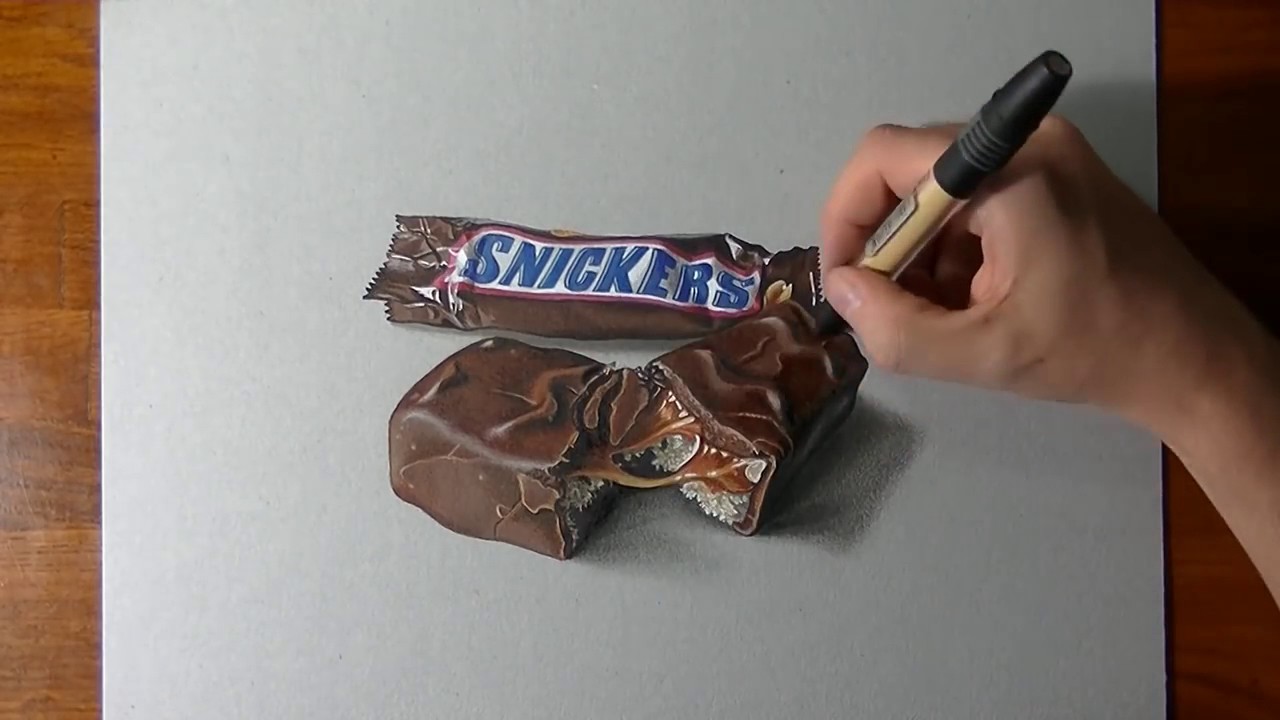 1280x720 How To Draw A Snickers Bar - Snickers Drawing