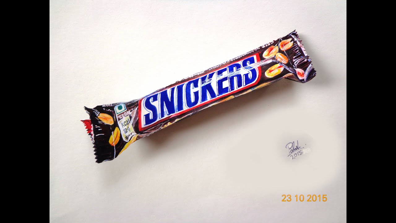 1280x720 How To Draw A Snickers Candy - Snickers Drawing