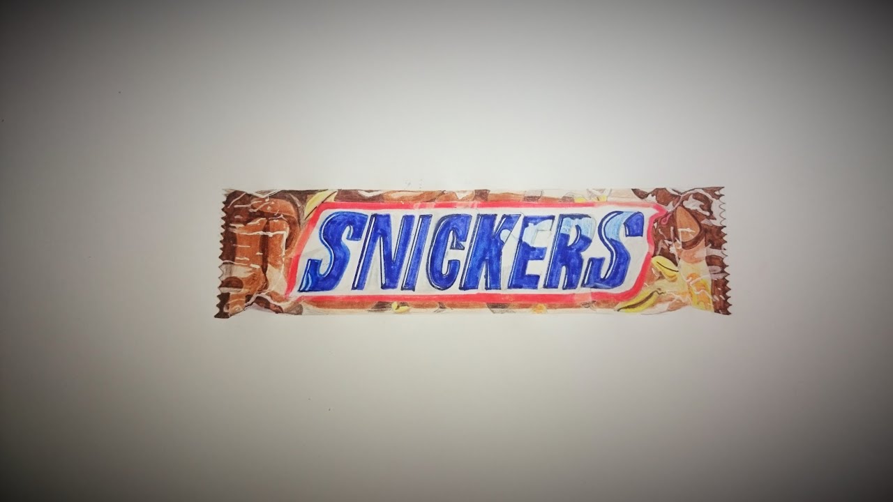 1280x720 Drawing A Snickers Bar Drawing - Snickers Drawing