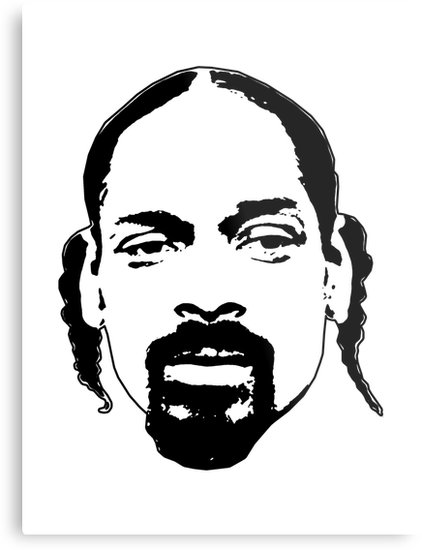 422x550 Snoop Dogg Metal Print - Snoop Dogg Drawing
