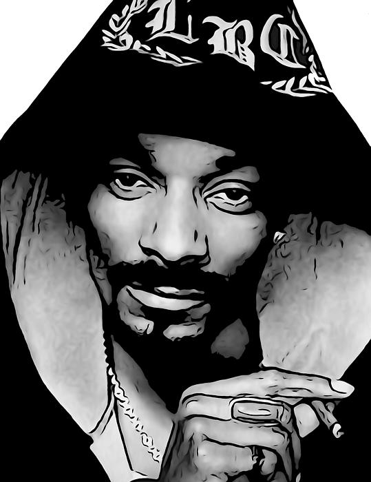 539x700 Snoop Dogg Shower Curtain For Sale - Snoop Dogg Drawing