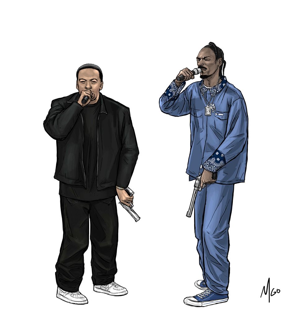 960x1080 Dr Dre And Snoop Dogg Drawing From Linework To Colors Steemit - Snoop Dogg Drawing
