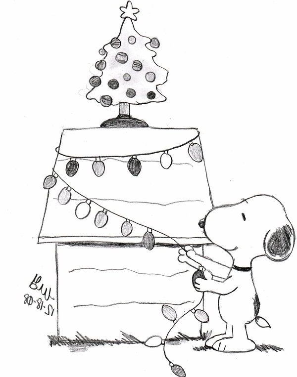 600x763 snoopy christmas coloring pages snoopy christmas coloring - Snoopy Christmas Drawing