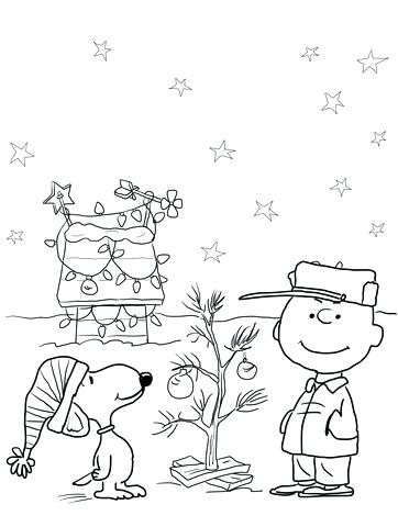 362x480 snoopy christmas coloring pages charlie brown - Snoopy Christmas Drawing