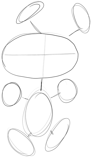 350x599 how to draw snoopy from peanuts charlie brown with drawing steps - Snoopy Drawing