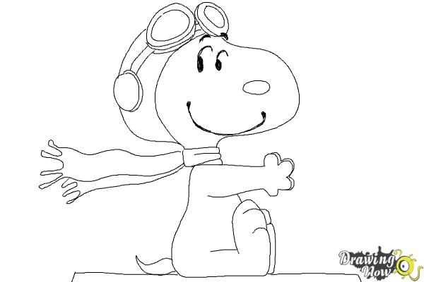 600x400 how to draw snoopy from the peanuts movie - Snoopy Drawing
