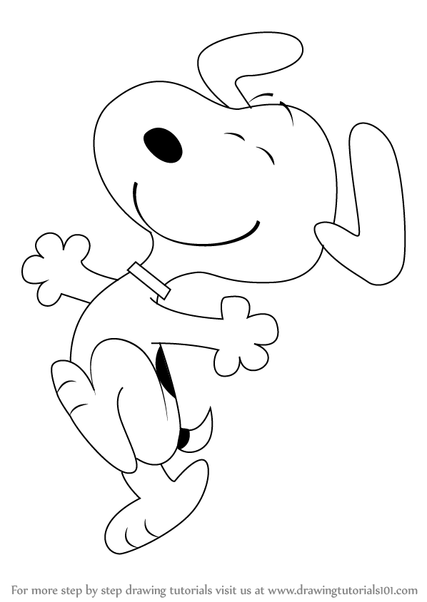 598x844 learn how to draw snoopy from the peanuts movie - Snoopy Drawing