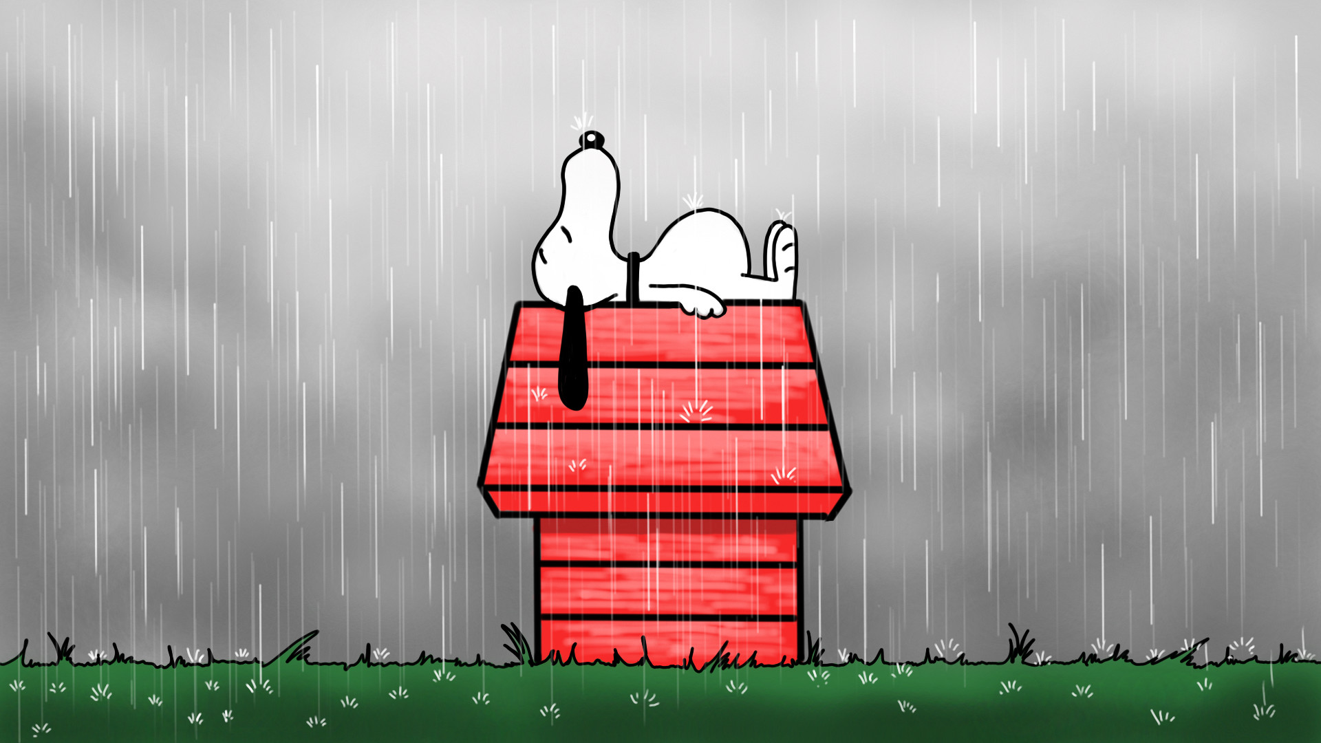 1920x1080 Daily Cartoon Drawings - Snoopy Drawing