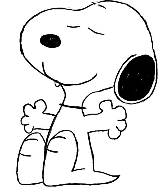530x627 how to draw snoopy draw central snoopy drawing, drawings, snoopy - Snoopy Drawing