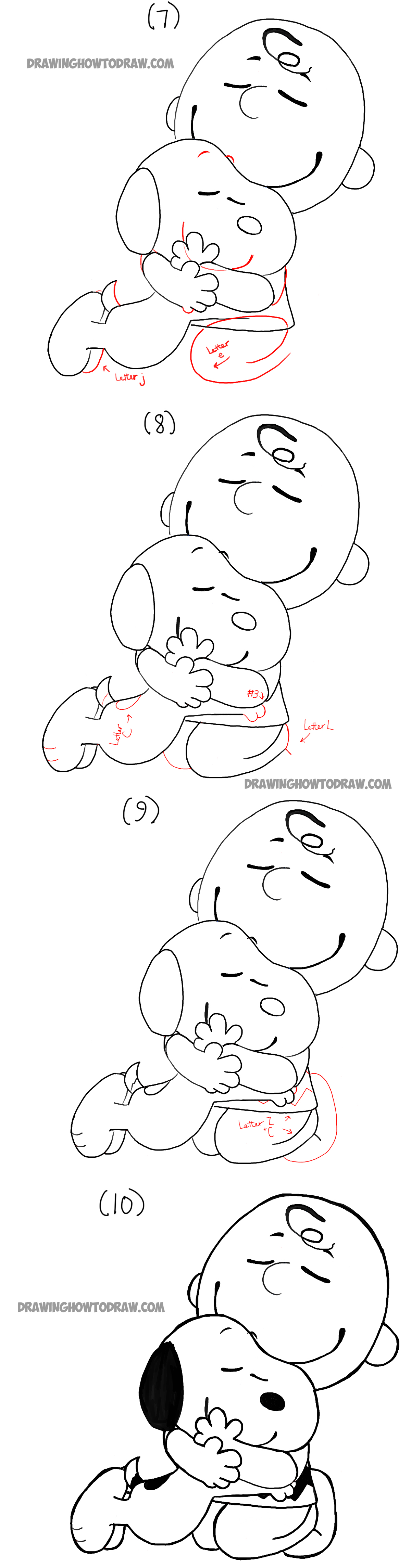 1200x4582 how to draw snoopy and charlie brown from the peanuts movie - Snoopy Drawing Pictures