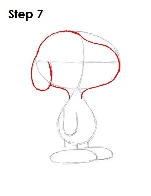 300x388 learn to draw snoopy in steps charlie brown cafe singapore - Snoopy Drawing Pictures