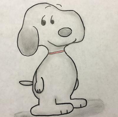 400x398 my first snoopy drawing - Snoopy Drawing Pictures