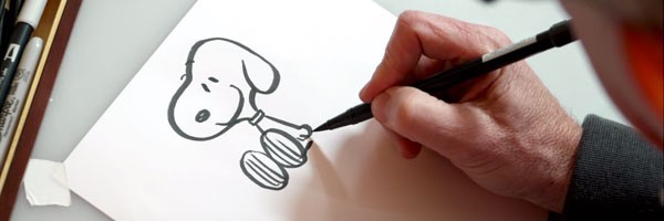 600x200 the peanuts movie learn how to draw snoopy collider - Snoopy Drawing Pictures