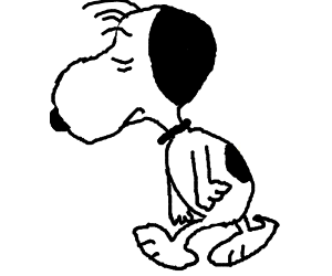 300x250 Sad Snoopy Drawing - Snoopy Drawing Pictures