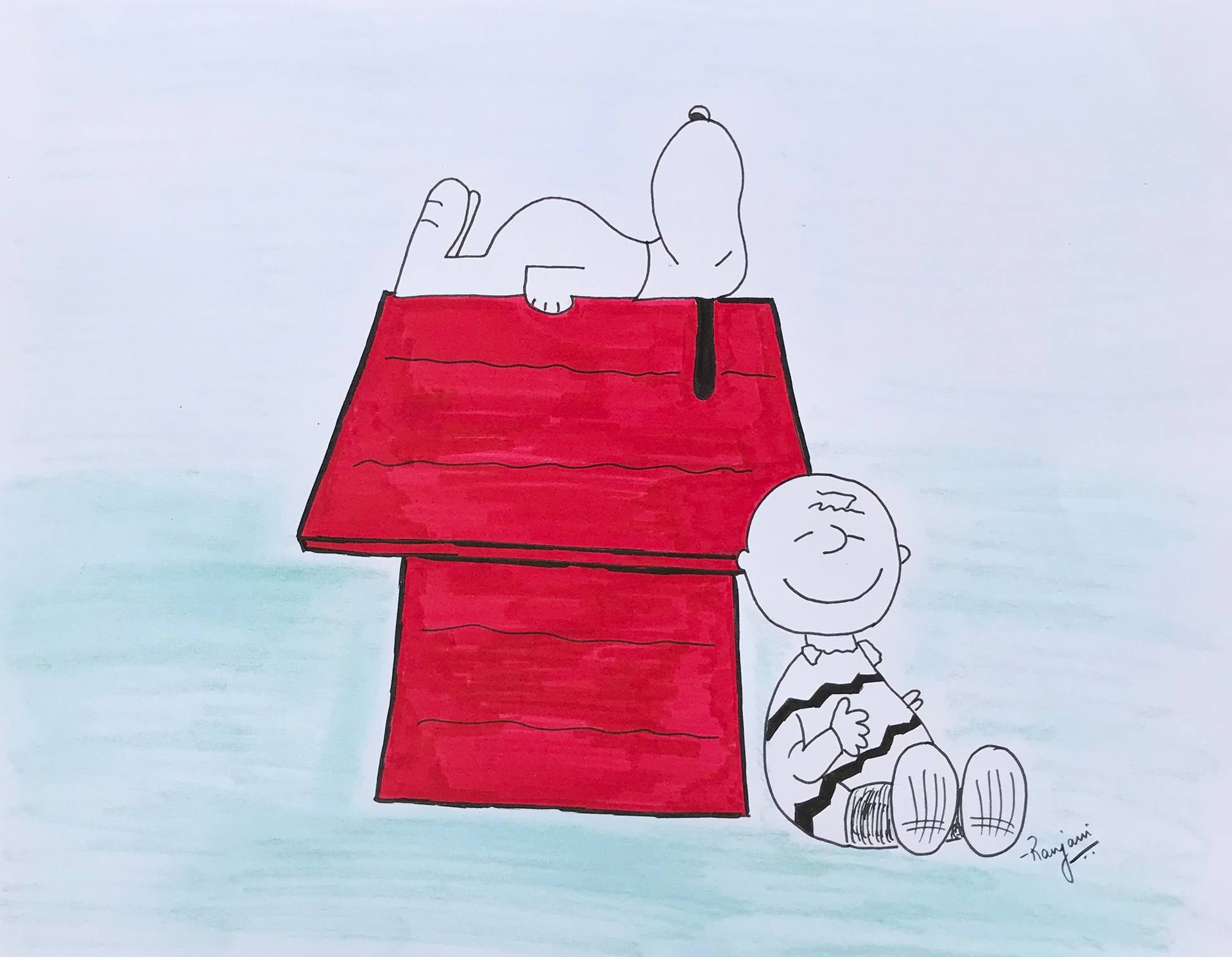 1920x1492 charlie brown and snoopy drawing - Snoopy Drawing Pictures