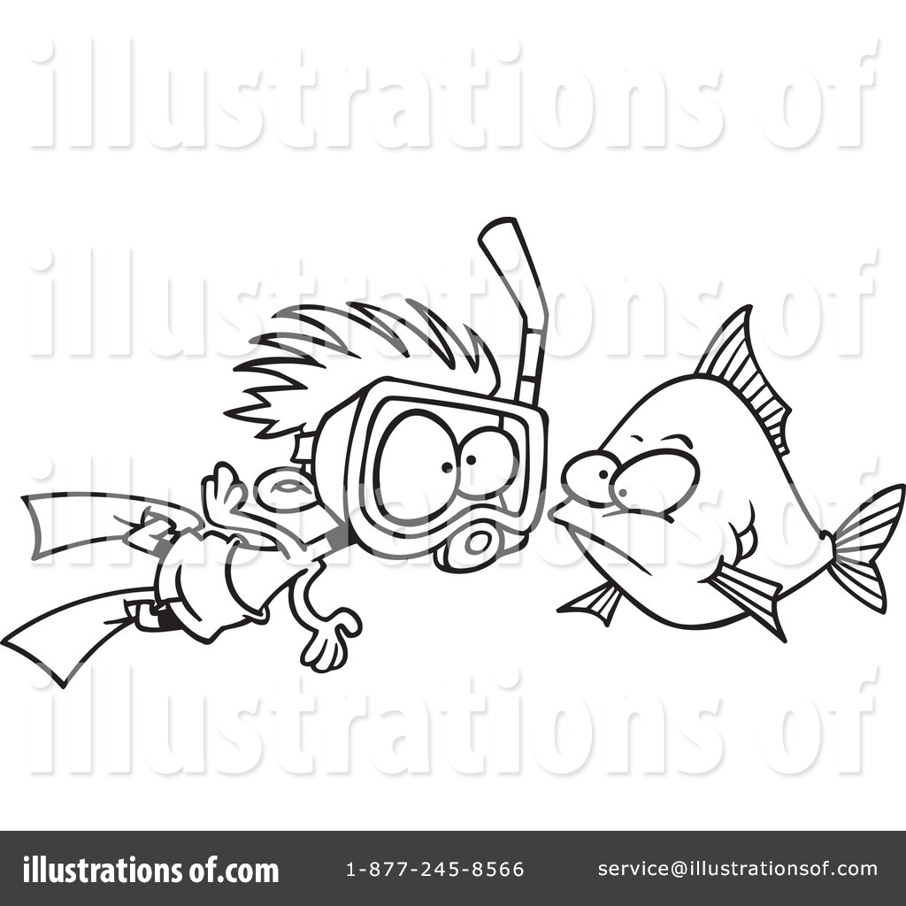 1024x1024 snorkel clipart - Snorkel Drawing