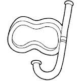 160x160 snorkel mask drawing - Snorkel Drawing