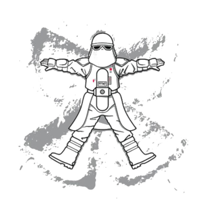 700x700 imperial snow angel thinkgeek - Snow Angel Drawing