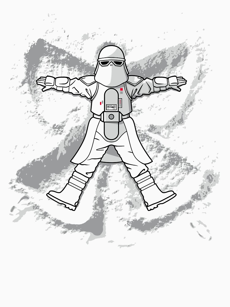 750x1000 imperial snow angel unisex t shirt, a t shirt of sci fi, star - Snow Angel Drawing