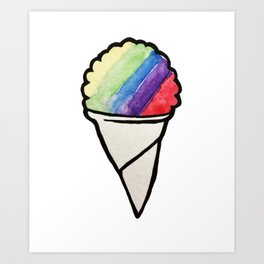 264x264 snow cone art prints - Snow Cone Drawing