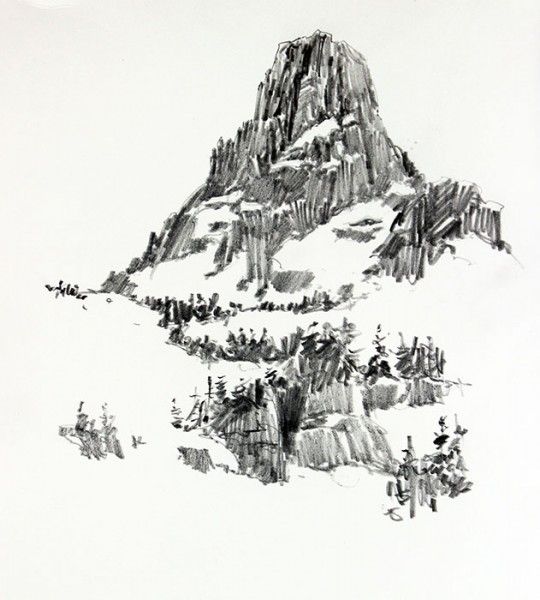 540x600 Snow Drawing Ink Drawings In Drawings, Illustration Art - Snow Drawing