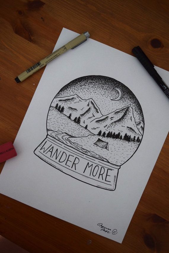 570x855 Adventure Snowglobe - Snow Globe Drawing